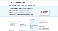 Desktop Screenshot of live.telefonsex-billig.net